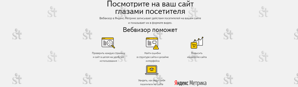 Возможности вебвизора из Яндекс Метрики