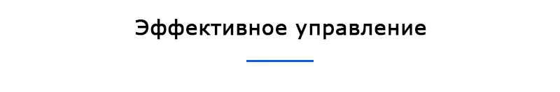 Эффективное управление